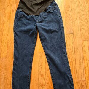 Womens Maternity Size 8 Seraphine Dark Blue Jeans